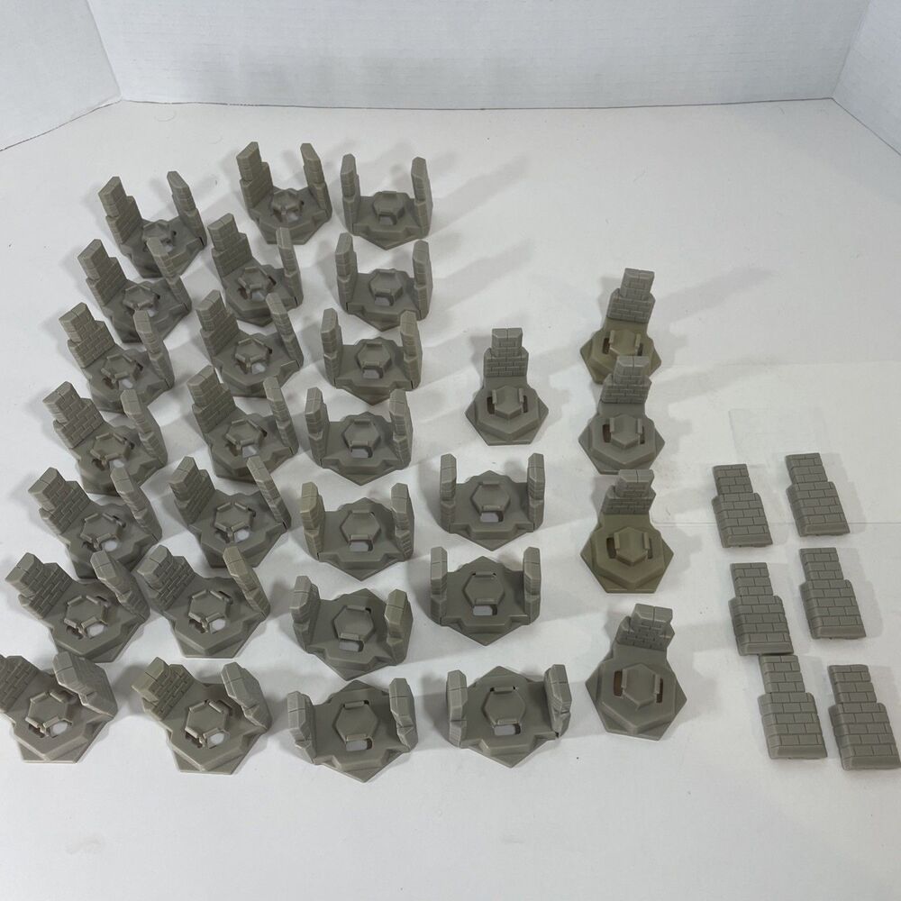 Heroscape Fortress of the Archkyrie Castle Wall Supports & Pillars Lot